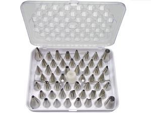 52pcs Stainless Steel Cake Decorating Tips Set DIY Pastry Tubes Icing Piping Nozzles Sugar craft Cake Decorating Supplies Pastry Tool Set