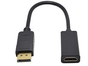 DisplayPort   DP to HDMI Cable,Male To Female Display Port to HDMI Adapter Converter Black Laptop PC for HP/DELL
