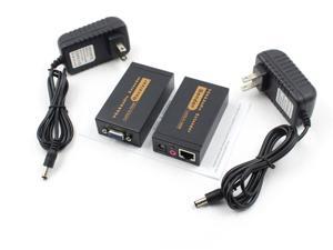VGA Network Extender Sender + Receiver,VGA Video Extender Transmitter Receiver with Audio up to 100M RJ45 for PC 60 Meter VGA Network Extender Sender + Receiver,VGA Video Extender Transmitter Receiver with Audio up to 100M RJ45 for PC 60 Meter