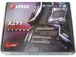 MSI X299 GAMING PRO CARBON LGA 2066 Intel X299 DDR4 SATA 6Gb/s USB 3.1 ATX Intel Motherboard => SEE IMAGES FOR INCLUDED ACCESSORIES! MSI X299 GAMING PRO CARBON LGA 2066 Intel X299 DDR4 SATA 6Gb/s USB 3.1 ATX Intel Motherboard => SEE IMAGES FOR INCLUDED ACCESSORIES!