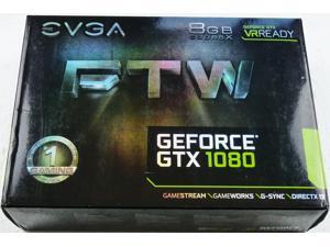 EVGA GeForce GTX 1080 FTW GAMING ACX 3.0, 08G-P4-6286-KR, 8GB GDDR5X, RGB LED, 10CM FAN, 10 Power Phases, Double BIOS, DX12 OSD Support (PXOC)