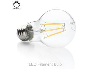 FluxSmart LED Filament Edison Light Bulb - Dimmable Warm White 8W - 60W Equivalent A19 E26/27 Base 2700K (8) FluxSmart LED Filament Edison Light Bulb - Dimmable Warm White 8W - 60W Equivalent A19 E26/27 Base 2700K (8)