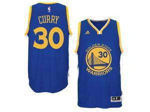 Adidas NBA Golden State Warriors Stephen Curry #30 Blue Road Adult Swingman Jersey - Medium