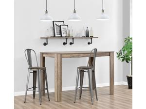 DHP Luxor 30" Metal Barstool with Back, Industrial Chic, High Counter stool, Antique Gun Metal, Set of 2 DHP Luxor 30" Metal Barstool with Back, Industrial Chic, High Counter stool, Antique Gun Metal, Set of 2