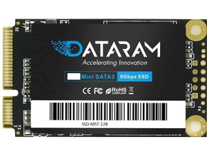 DATARAM 128GB mSATA 6Gb/s SSD, Internal Solid State Drive Mini Sata