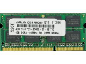 4GB DDR3-SDRAM PC3-8500 1066MHz 2rx8 1.5v CL7 204-pin SO-DIMM 4 GB Memory Ram... 4GB DDR3-SDRAM PC3-8500 1066MHz 2rx8 1.5v CL7 204-pin SO-DIMM 4 GB Memory Ram...