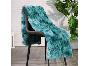 Lvylov Decorative Soft Fluffy Faux Fur Throw Blanket 50" x 60",Reversible Long Shaggy Cozy Furry Blanket,Comfy Microfiber Accent Plush Fuzzy Blanket for Sofa/Couch/Bed,Breathable & Washable,Teal Blue Lvylov Decorative Soft Fluffy Faux Fur Throw Blanket 50" x 60",Reversible Long Shaggy Cozy Furry Blanket,Comfy Microfiber Accent Plush Fuzzy Blanket for Sofa/Couch/Bed,Breathable & Washable,Teal Blue