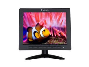 Eyoyo 8" 1024x768 LCD Monitor BNC VGA AV HDMI USB For CCTV PC DVR Camera