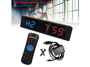 Programmable LED Interval Timer Clock Stopwatch Sports For Fitness Crossfit Gym Programmable LED Interval Timer Clock Stopwatch Sports For Fitness Crossfit Gym