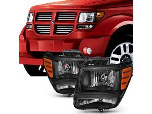 For 2007 2008 2009 2010 2011 Dodge Nitro Black Headlights Headlamps Left & Right Side Pair Set Assembly For 2007 2008 2009 2010 2011 Dodge Nitro Black Headlights Headlamps Left & Right Side Pair Set Assembly