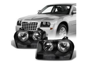 For Chrysler 300 OE Replacement Black Halogen Type Headlights Driver/Passenger Head Lamps Pair New For Chrysler 300 OE Replacement Black Halogen Type Headlights Driver/Passenger Head Lamps Pair New