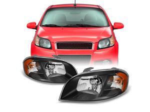 For 2007-2011 Chevy Aveo 2007-2009 Pontiac Wave G3 4 Door Sedan Black Headlights Both Side Assembly For 2007-2011 Chevy Aveo 2007-2009 Pontiac Wave G3 4 Door Sedan Black Headlights Both Side Assembly