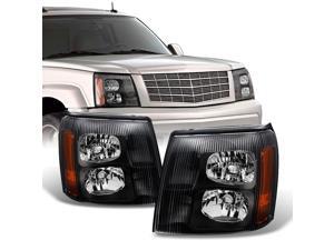 For Cadillac Escalade Black Bezel HID Xenon Type Headlights Front Lamps Replacement Left + Right Pair For Cadillac Escalade Black Bezel HID Xenon Type Headlights Front Lamps Replacement Left + Right Pair