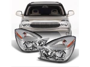 For Buick Rendezvous OE Replacement Amber Chrome Headlights Driver/Passenger Head Lamps Pair New For Buick Rendezvous OE Replacement Amber Chrome Headlights Driver/Passenger Head Lamps Pair New
