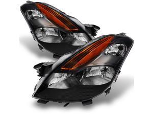 For Nissan Altima 2 Doors Coupe D32 Black Bezel Halogen Type Headlights Front Lamps Replacement Pair For Nissan Altima 2 Doors Coupe D32 Black Bezel Halogen Type Headlights Front Lamps Replacement Pair