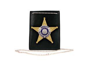 Boston Leather - 5845 Neck Chain Badge / ID Holder (BP) Boston Leather - 5845 Neck Chain Badge / ID Holder (BP)