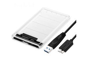 USB 3.0 to SATA 3.0 External Hard Drive Case Enclosure With Cable For 2.5 inches HDD and SSD SATA Transparent USB 3.0 to SATA 3.0 External Hard Drive Case Enclosure With Cable For 2.5 inches HDD and SSD SATA Transparent