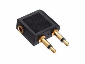 New 3.5mm Female Stereo To 2x 3.5mm Male Mono Airplane Headphone Earphone Jack Audio Adapter #DY0138 New 3.5mm Female Stereo To 2x 3.5mm Male Mono Airplane Headphone Earphone Jack Audio Adapter #DY0138