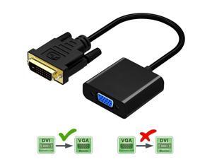 DVI Male to VGA Female Video Converter Adapter DVI 24+1 25 Pin DVI-D to VGA Adapter Cable for TV PS3 PS4 PC Display 1080P DVI Male to VGA Female Video Converter Adapter DVI 24+1 25 Pin DVI-D to VGA Adapter Cable for TV PS3 PS4 PC Display 1080P