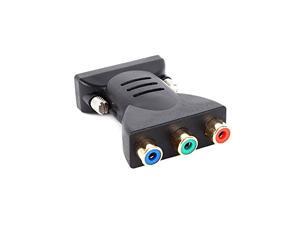 New DVI-I Male To 3 RCA Female Component AV Connector Converter Adapter New DVI-I Male To 3 RCA Female Component AV Connector Converter Adapter