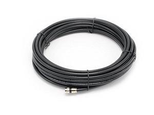 50' feet Black RG6 Solid Copper coax, coaxial cable with two male F-pin Male connectors 50' feet Black RG6 Solid Copper coax, coaxial cable with two male F-pin Male connectors