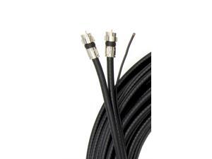 Black 50ft Dual with Ground RG6 Coaxial with Quality Compression Connectors Black 50ft Dual with Ground RG6 Coaxial with Quality Compression Connectors