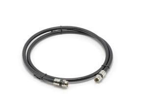3' Feet, Black RG6 Coaxial Cable (Coax Cable) | Compression Connectors, F81/RF 3' Feet, Black RG6 Coaxial Cable (Coax Cable) | Compression Connectors, F81/RF