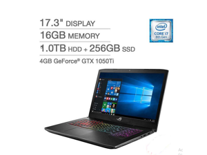 Asus STRIX GL703GE-IS74 Core™ i7-8750H 2.2GHz 1TB+256GB SSD 16GB 17.3"(1920x1080) BT WIN10HOME Webcam NVIDIA® GTX 1050Ti 4GB Backlit Keyboard Asus STRIX GL703GE-IS74 Core™ i7-8750H 2.2GHz 1TB+256GB SSD 16GB 17.3"(1920x1080) BT WIN10HOME Webcam NVIDIA® GTX 1050Ti 4GB Backlit Keyboard