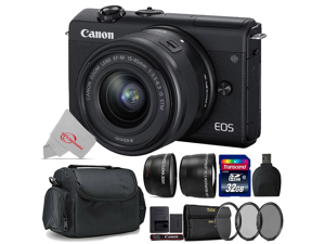Canon EOS M200 24.1MP Mirrorless Digital Camera Black with 15-45mm + Top Accessory Kit Canon EOS M200 24.1MP Mirrorless Digital Camera Black with 15-45mm + Top Accessory Kit