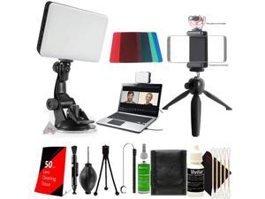 Vivitar 120 Led Video Conference Lighting Kit for Laptops and Monitors + Tripod with Phone Adapter Kit