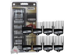 wahl professional premium black cutting guides 3171500 18 to 1 fits all full size wahl clippers excludes detachable blade clippers 8 pack