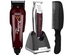 Wahl 8171 Detailer LI Series Trimmer with Wahl 8110 Professional 5-Star Clipper and Comb