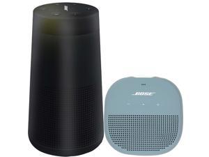 Bose SoundLink Revolve Bluetooth Speaker  Triple Black with Bose Soundlink Micro Bluetooth Speaker Stone Blue