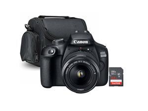 Canon EOS 2000D / Rebel T7 24.1MP CMOS 1080p DSLR Camera with EF-S 18-55mm f/1:3.5-5.6 Lens and SanDisk 64GB SDXC Card + Camera Case