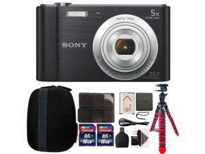 Sony Cyber-shot DSC-W800 Digital Camera (Black) with 32GB Accessory Bundle Sony Cyber-shot DSC-W800 Digital Camera (Black) with 32GB Accessory Bundle