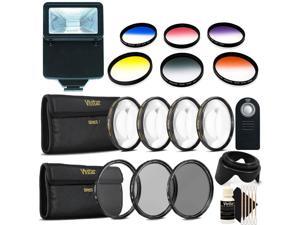 52mm Color Filter Kit with Top Lens Accessory Kit for NIKON D3300 D3200 D3100 D5500 D5300 D5200 D5100 DSLR Cameras
