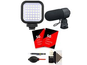 Compact LED Light +  Microphone for CANON T6i T6 T6s T5i T5 T4i T3i T2i DSLR Cameras
