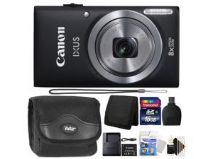 Canon IXUS 185 / ELPH 180 20MP 16x ZoomPlus Black Digital Camera with Top Accessory Kit Canon IXUS 185 / ELPH 180 20MP 16x ZoomPlus Black Digital Camera with Top Accessory Kit