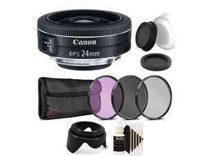 Canon EFS 24mm f28 STM Lens with Ultimate Accessory Bundle For Canon EOS Rebel T3 T3i T5 T5i and SL2