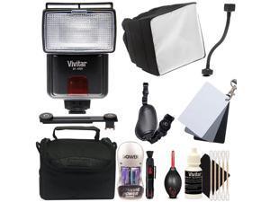 Vivitar SF-4000 Slave Bounce Zoom Flash with Accessories for Canon DSLR Cameras