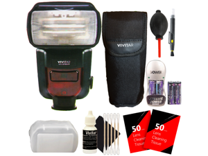 Vivitar DF-864 DSLR Speedlight Flash with Accessories for Nikon DSLR Cameras