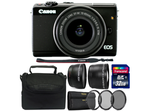 Canon EOS M100 Mirrorless Camera with 15-45mm IS STM Lens and 32GB Accessory Kit Canon EOS M100 Mirrorless Camera with 15-45mm IS STM Lens and 32GB Accessory Kit