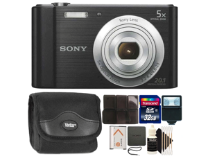 Sony Cyber-Shot DSC-W800 20.1MP Digital Camera Black with 32GB Accessory Kit Sony Cyber-Shot DSC-W800 20.1MP Digital Camera Black with 32GB Accessory Kit