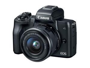 Canon EOS M50 Mirrorless Built-in Wi-Fi 24.1MP Digital Camera + 15-45mm Lens (Black) Canon EOS M50 Mirrorless Built-in Wi-Fi 24.1MP Digital Camera + 15-45mm Lens (Black)