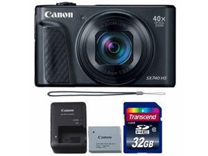 Canon PowerShot SX740 HS 20.3MP Digital CameraBlack with 32GB Memory card Canon PowerShot SX740 HS 20.3MP Digital CameraBlack with 32GB Memory card