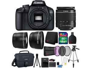 Canon EOS 4000D 18MP Wi-Fi / NFC DSLR Camera + 18-55mm Lens + 8GB Ultimate Accessory Kit Canon EOS 4000D 18MP Wi-Fi / NFC DSLR Camera + 18-55mm Lens + 8GB Ultimate Accessory Kit
