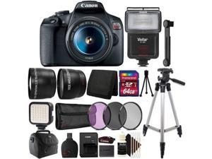 Canon EOS Rebel T7 DSLR Camera with 18-55mm Lens + 64GB Accessory Kit