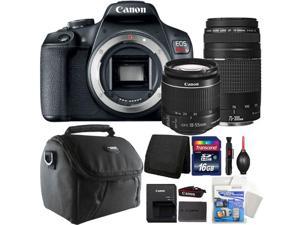 Canon EOS Rebel T7 DSLR Camera with 1855mm Lens  75300mm Accessory Kit