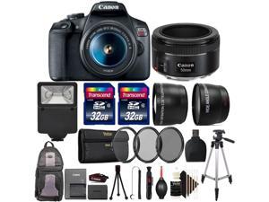 Canon EOS Rebel T7 DSLR Camera with 1855mm Lens  50mm 18 STM Lens Kit