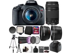 Canon EOS Rebel T7 DSLR Camera with 1855mm Lens  75300mm Lens Kit